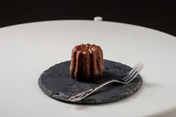 Canneles de bordeaux ,Traditional French sweet dessert,food concept.