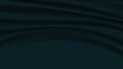 Fototapeta premium Abstract vector background. Luxury Dark grey silk or liquid wave. Dark grey fabric with smooth texture for show product. Rippled wavy black. Dark shiny fabric. Cloth soft wave.Creases of satin.
