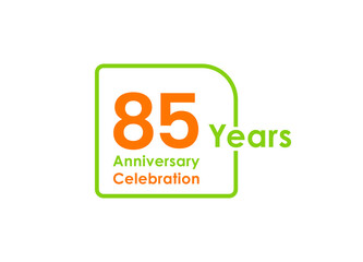 85 years anniversary celebration Vector Template Design Illustration