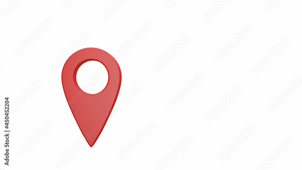 Poster pin point icon, map pin flat design style modern icon, location icon isolated on white background, m