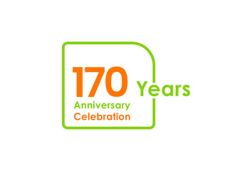 170 years anniversary celebration Vector Template Design Illustration