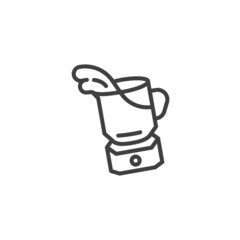 Smoothie blender line icon
