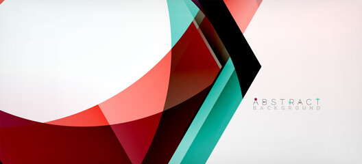 Obraz premium Vector color hexagons geometric abstract background