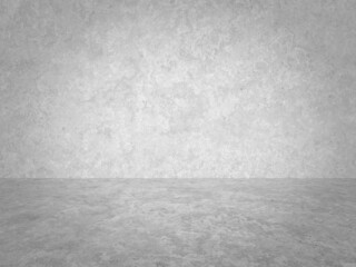 empty gray interior with concrete wall