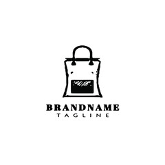 girl bag logo icon cartoon design template style illustration