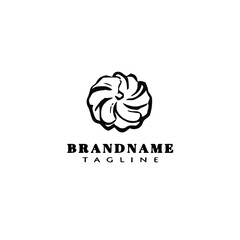 bakery cartoon logo outline template icon vector illustration