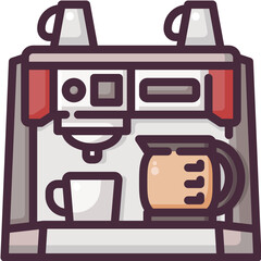 coffee machine line icon