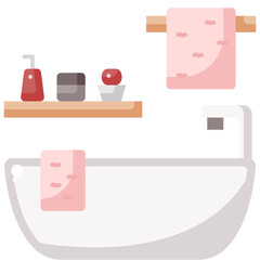 bath flat icon