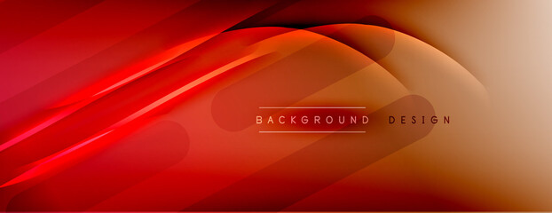 Abstract background. Shadow lines on bright shiny gradient background.