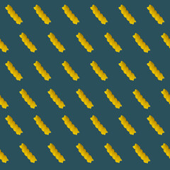 Geometric seamless pattern of pasta lying diagonally