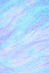 Blue hand painted background backdrop. Pencil or watercolor, abstract texture on white paper. Monochrome. Place for your text.