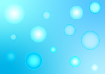 水色グラデーションのドット柄