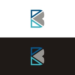 B Logo Design Vector Illustration Modern Icon template