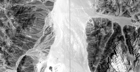the contrast, Black and white photo, abstract photography of landscapes of the deserts of Africa...
