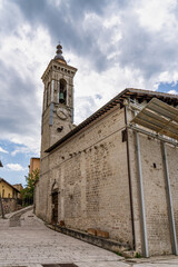 The center of Preci at July 2020 after the earthquake of central Italy 2016
