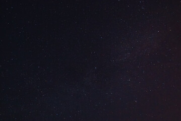 the milky way galaxy with a nebula in the night sky