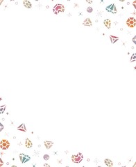 beautiful　watercolor　jewelry　frame