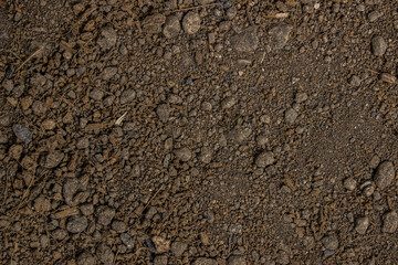 A brown soil texture using for a background.