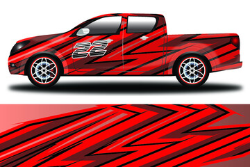 Obraz na płótnie Canvas Car Decal Wrap Design Vector