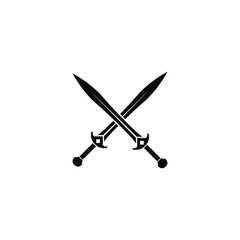 Illustration of two swords