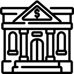 bank line icon