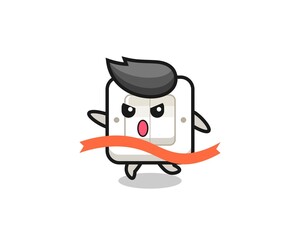 Obraz premium cute light switch illustration is reaching the finish