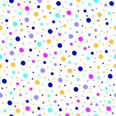 seamless pattern beautiful colorful small circle with white background