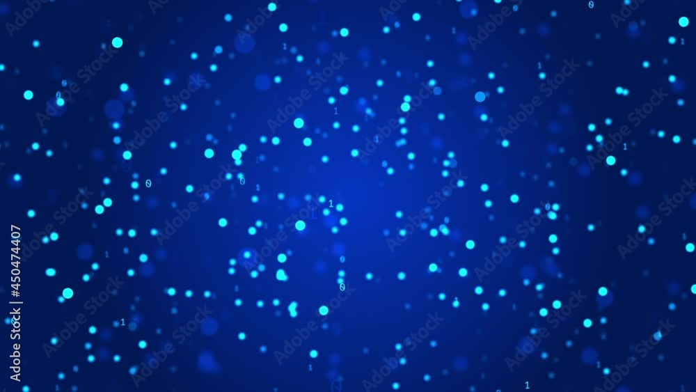 Poster abstract blue futuristic digital data flow technology corporate loop background. technology big data