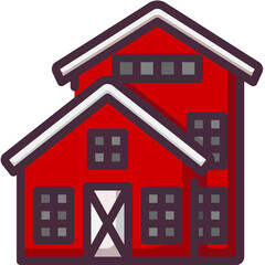 barn line icon