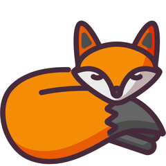 Fox line icon