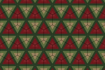 Simple ornamental pattern, textile print. Pattern for fabric and trellis. Geometric pattern. Seamless surface. Minimalist wallpaper.