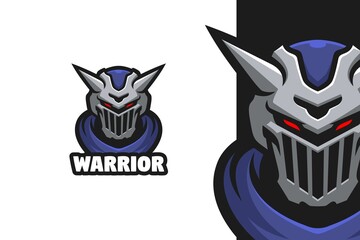Warrior Armour Mascot Logo Illustration