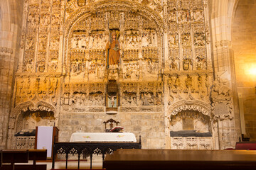 Baroque Marble Altarpiece in a church in Burgos