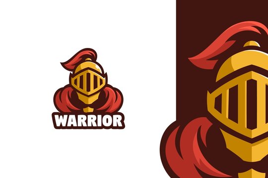 Warrior Gladiator Mascot Logo Illustration