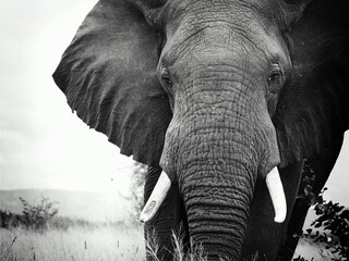 南アフリカ共和国のクルーガー国立公園の象