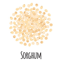 Sorghum for template farmer market design, label and packing. Natural energy protein organic super food.