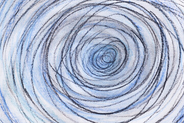 blue and gray circle crayon doodles background