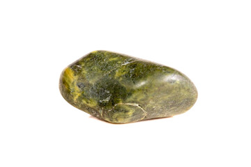 Macro mineral stone jasper on a white background