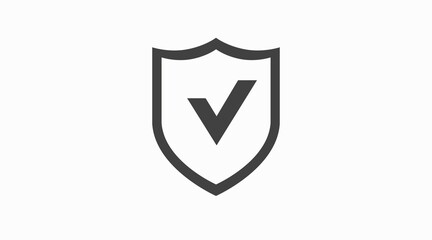 Firewall, protection, safety shield icon. Vector flat editable illustration