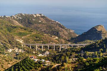 Fototapeta premium Beautiful landscape of Andalusian coast in La Herradura, Spain