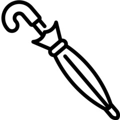 umbrella line icon
