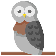 owl flat icon