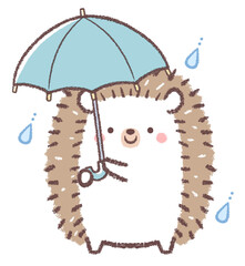 ハリネズミと傘