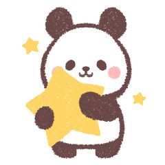 パンダと星