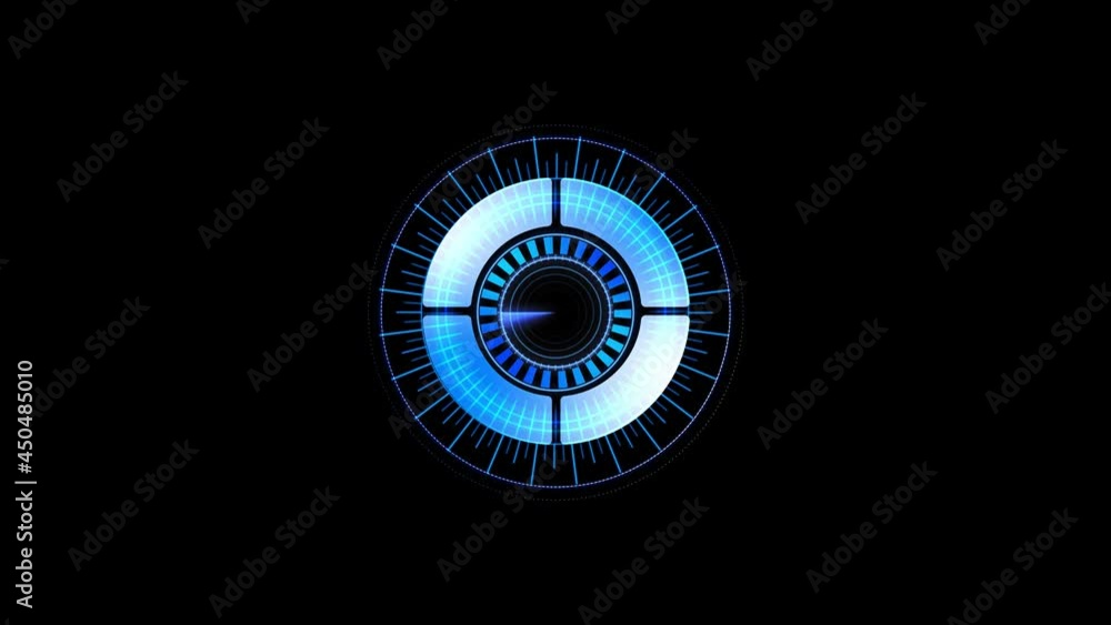 Poster hud interface futuristic and technology, hologram, sci-fi, technology loop background alpha channel.