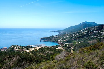 View of the French Riviera from Col de Théoule