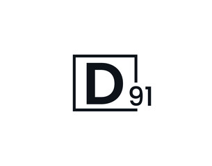 D91, 91D Initial letter logo