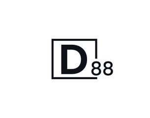 D88, 88D Initial letter logo