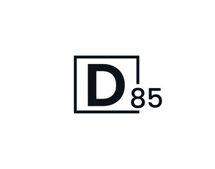 D85, 85D Initial letter logo