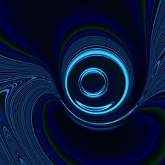 bright neon blue elegantly curved patterns 
